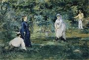 Edouard Manet A Game of Croquet oil painting reproduction